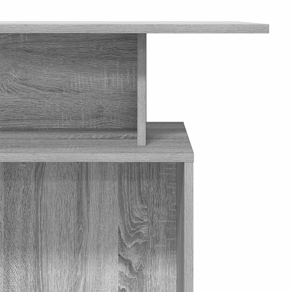 vidaXL Mostrador recepción Sonoma Gris 100x40x104cm Madera ingeniería, mostrador de recepción, mostrador de recepción de Oficina, mostrador de Caja
