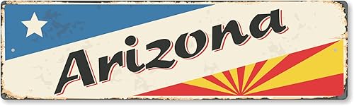 Miniatura 12 de SmartSign Letrero de metal vintage de 4 x 14 pulgadas "Welcome To New Jersey State", aluminio a prueba de óxido de 40 mil con recubrimiento New