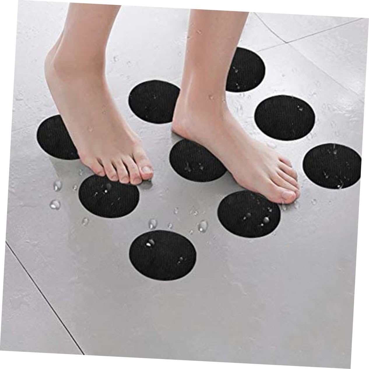 MAGICLULU Tira de Cinta Antideslizante para Bañera 73 Piezas Peva Negro | Pegatinas Autoadhesivas, para Cocina y Porche, Seguro Antideslizante, 73 Unidades Color Aleatorio