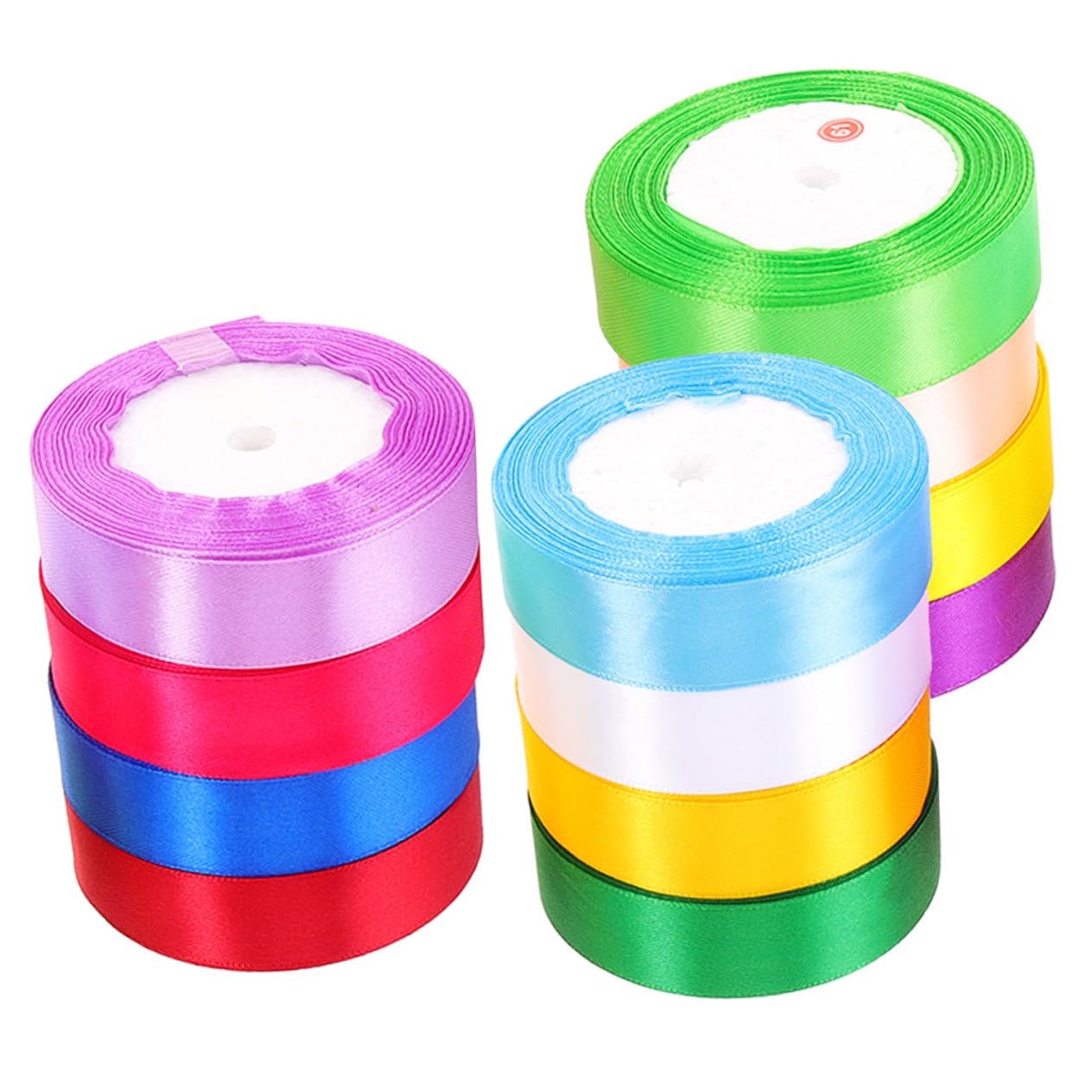 DOITOOL 12rollen Farbige Geschenkbänder für Bastelarbeiten Dekorative Verpackungsbänder Geschenkbänder zum Verpacken von Blumen Zufällige Farbe