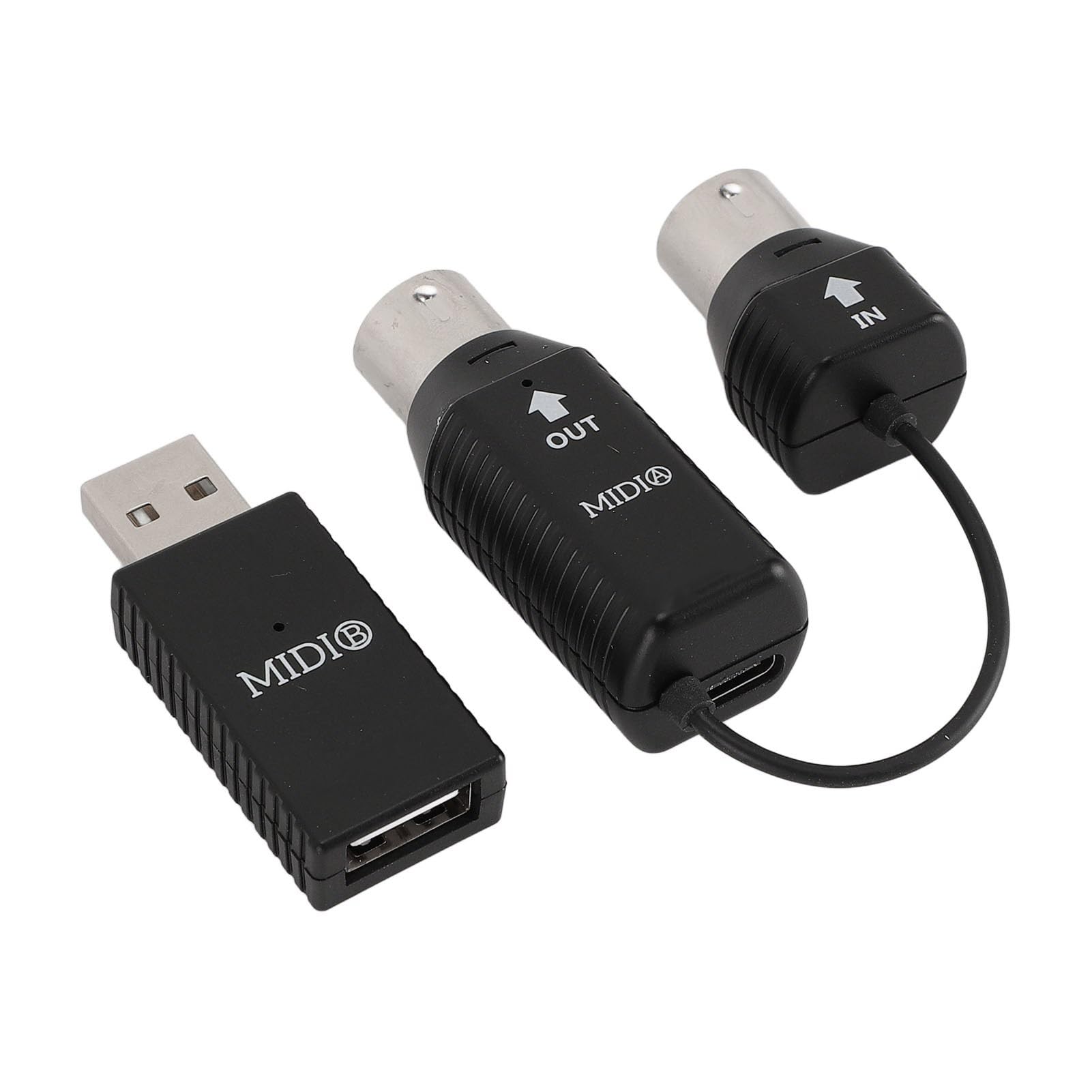 Zunate Adattatore MIDI Wireless, Convertitore MIDI a USB Professionale a Bassa Latenza 3ms Sintetizzatore di Strumenti a Tastiera per Sintetizzatore a Tastiera di Pianoforte Digitale