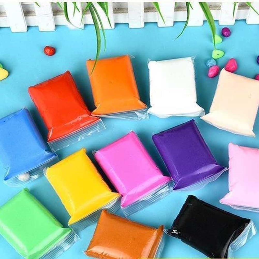 Mini Bazar 36pc Air Dry Clay for Kids with 6 Sculpting Tools - Creative Art & Crafts Play Dough Birthday Return Gift for Boys and Girls - Color As Per Stock-image-28