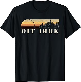Oit Ihuk, AZ Vintage Evergreen Sunset Eighties Retro T-Shirt