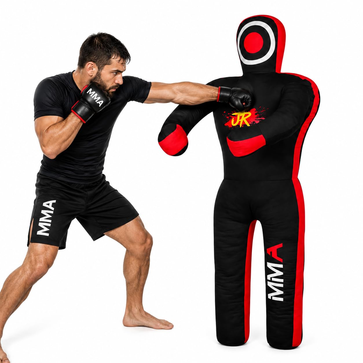 Manekin treningowy MMA (pozycja stojąca) do boksu, walki, rzucania, wywinięcia, karate, jiu-Jitsu, treningu zapaśniczego, bez wypełnienia