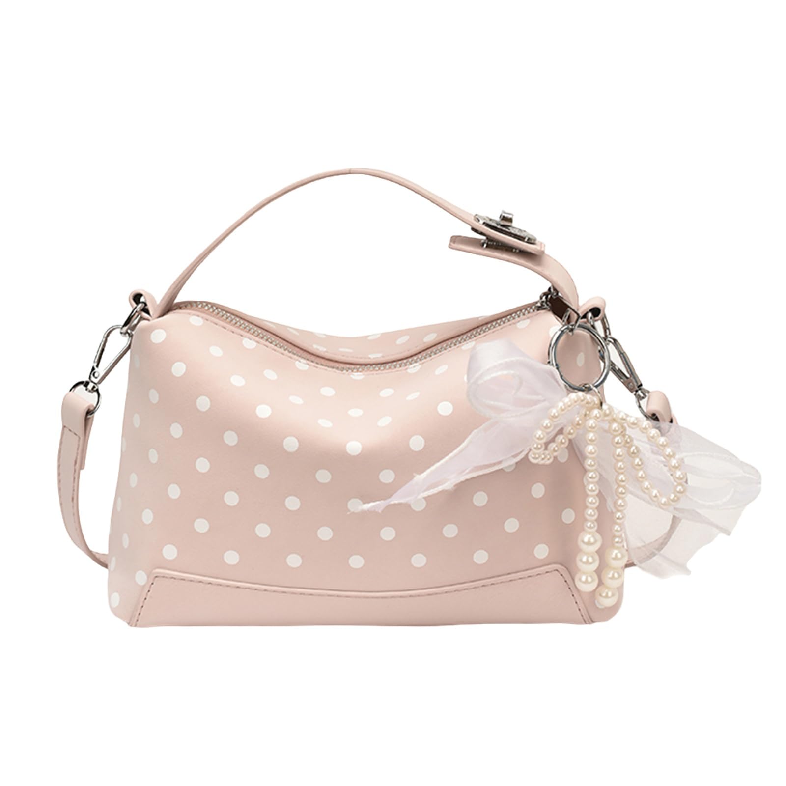 Damska torba na ramię z PU w ​​kropki Torby pod pachami o dużej | Torba na ramię Pufei 22*14*7cm Zawieszka z tkaniny PU w ​​zestawie wszechstronna torba hobo pod pachami wzór w kropki na