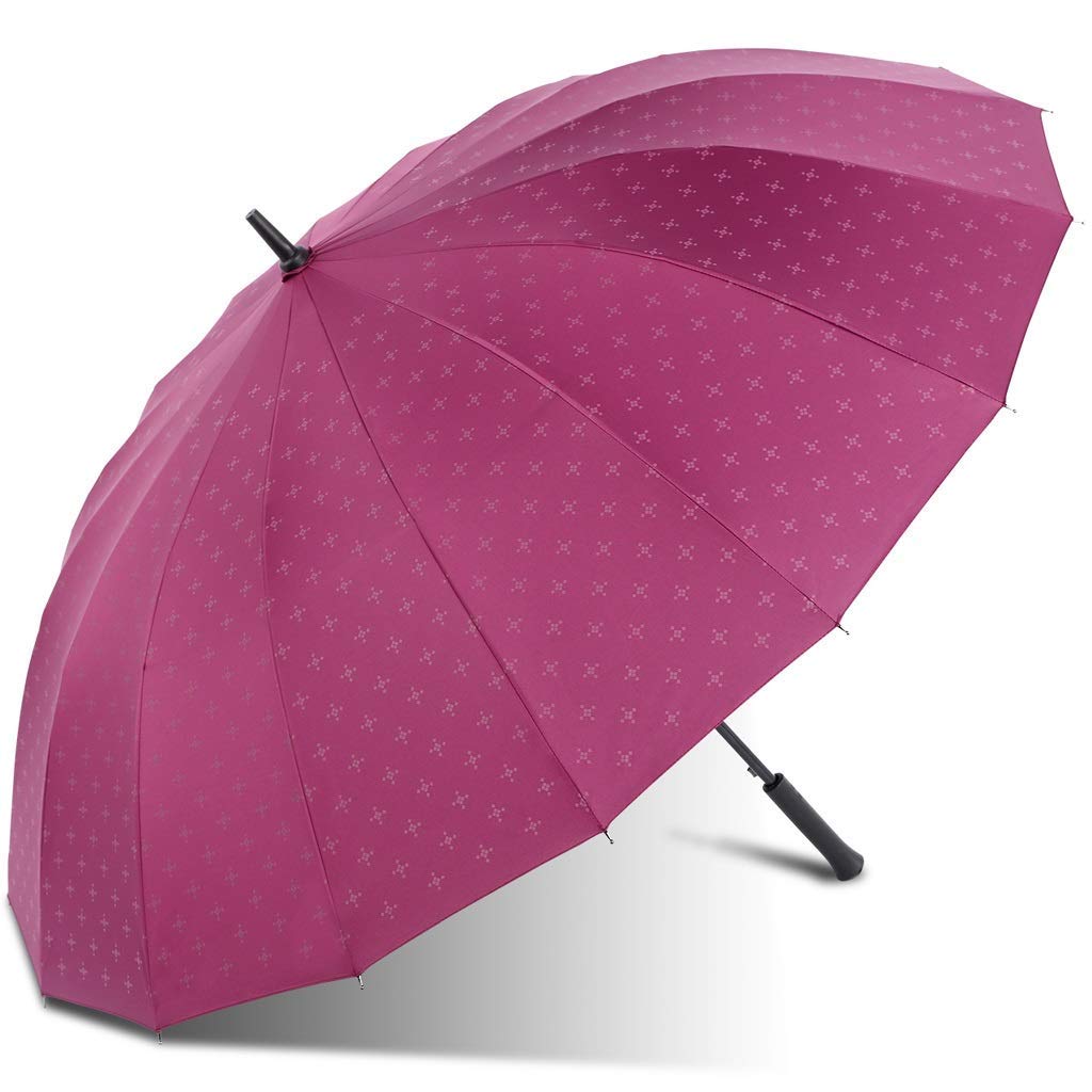 Parapluie automatique 16 os violet grand format anti-vent robuste
