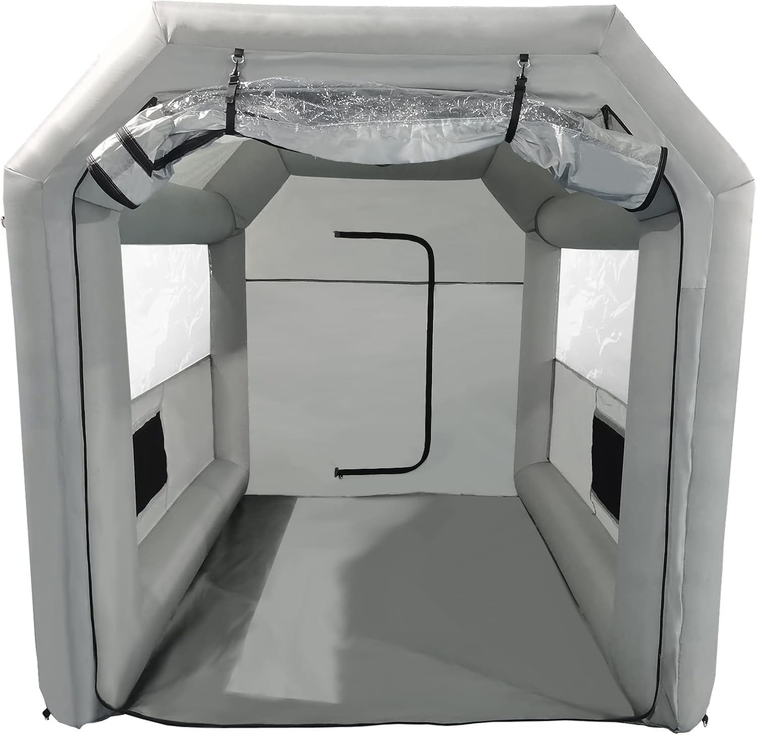 QILEBA Inflatable Painting Spray Booth 20x13.5x9ft with Blower 1100W, Portable Blow Up Car Paint Booth with Air Filter System for Car Parking Tent Workstation