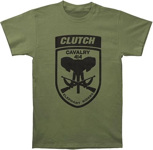 Rockabilia Clutch Elephant Riders Olive T-Shirt - Vert - Small