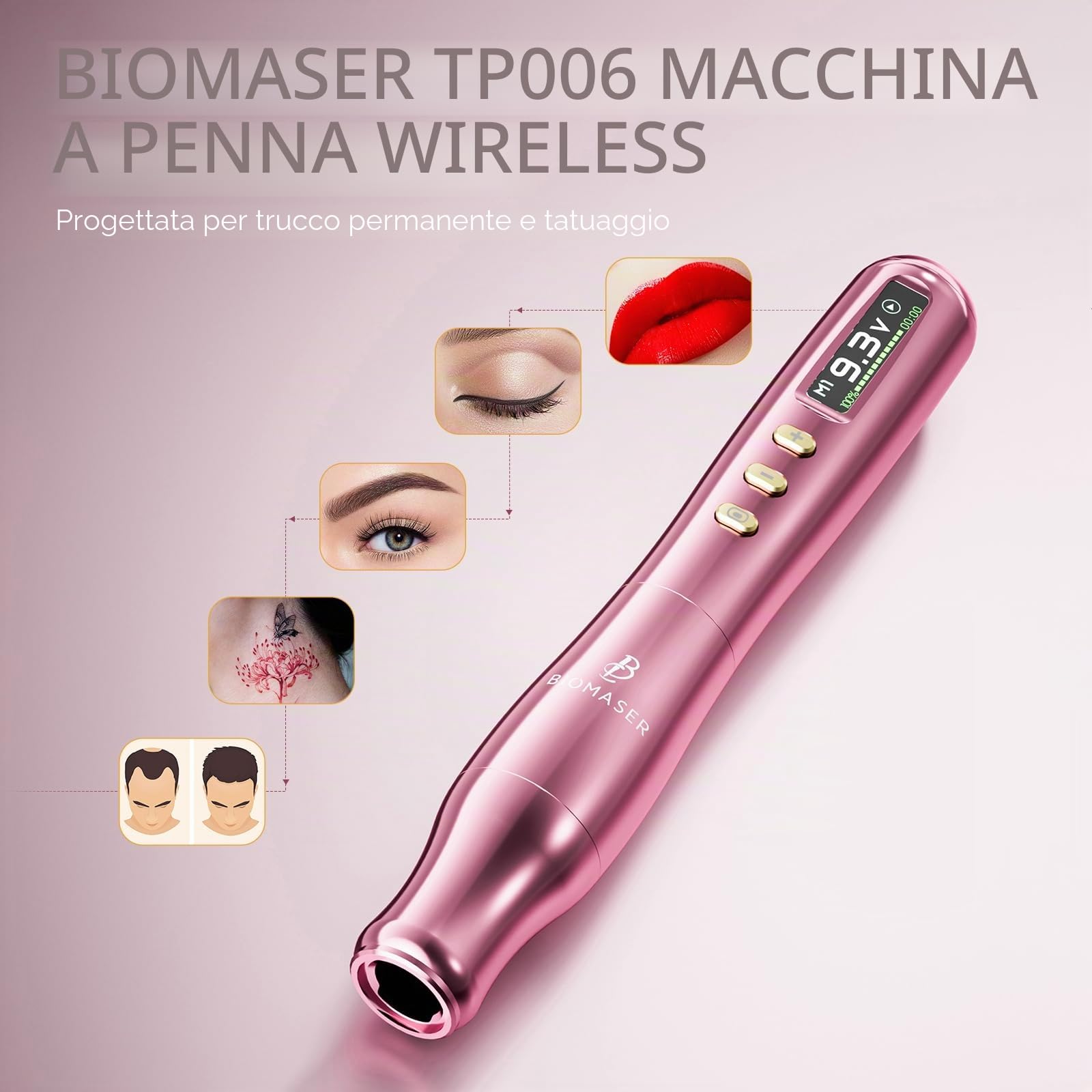Biomaser TP006 2025 Macchina per il trucco semi-permanente senza fili