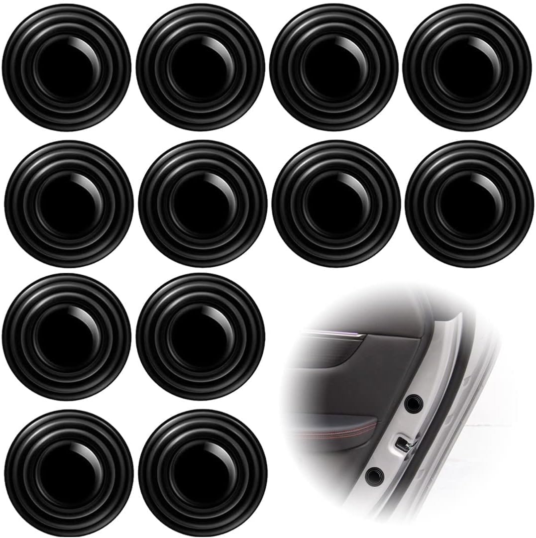 ONEMAJI 12 Pcs Car Door Shock Absorber Pad for Man TGL Euro 6 (Bj. ab 06.2013), Sound Proof Cushion Edge Guard Collision Protector Auto Parts