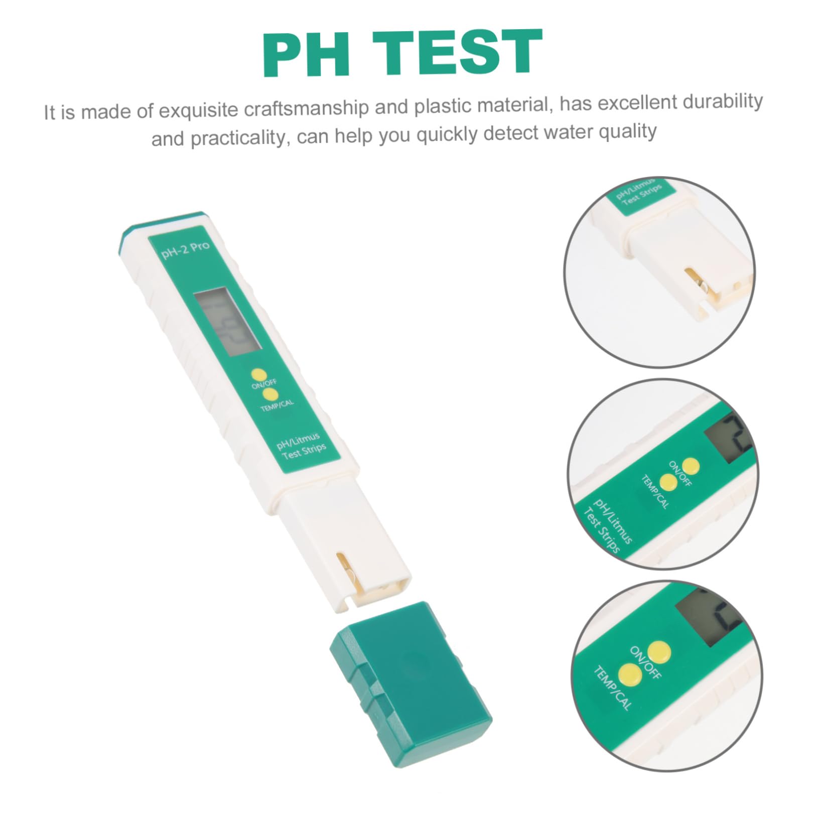 Garneck 2 Set Acido pH e tester alcali PH Testers penna digitale per il tester dell'acqua tester di acqua potabile tester dell'acqua dell'acquario prova del AbS