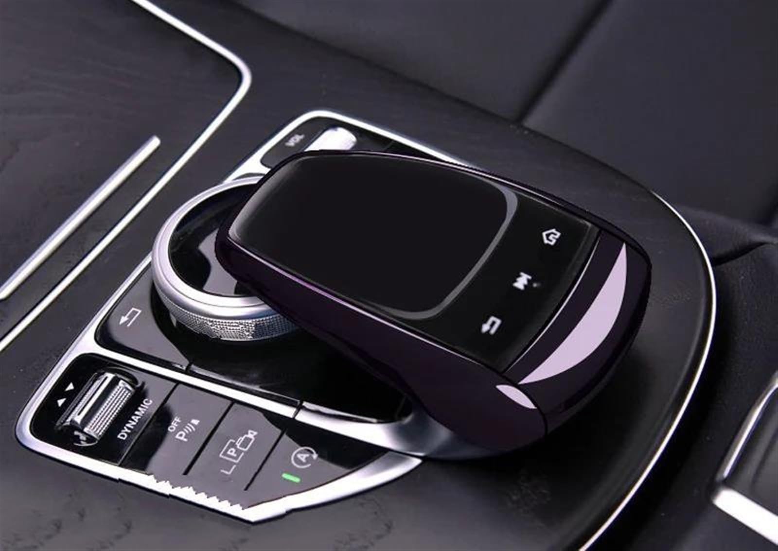 Csspdm Black Car Center Control Mouse Knob Protector Film Cover Sticker For Benz C E G Gls Class W205 W213 Glc X253(Black)