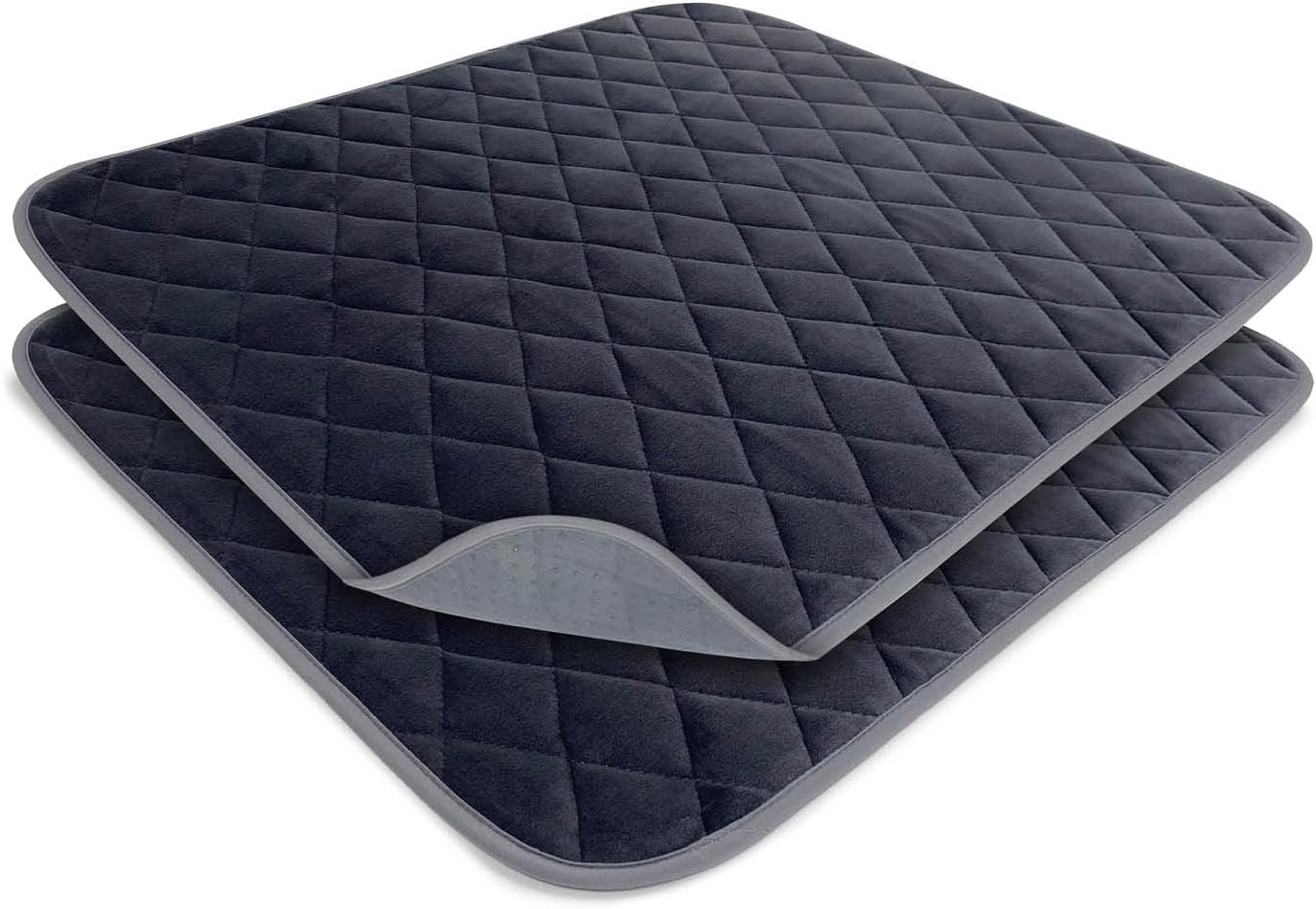 Waterproof seat protector pads | Premium quality washable chair protector for adults with incontinence | Suitable for wheelchairs sofas armchairs and car seats | charcoal grey (2, Medium 50x55cm)