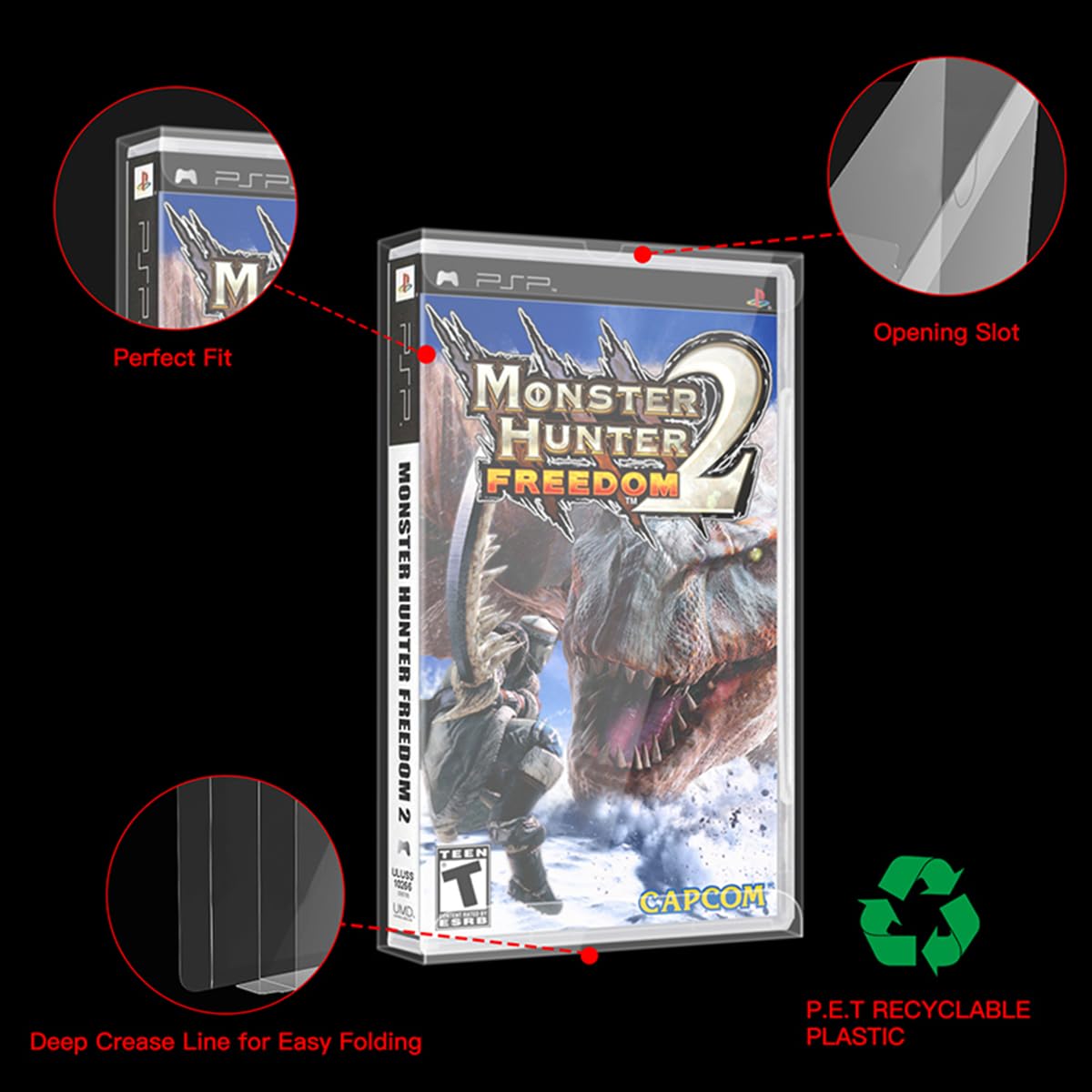 Amazon.com: 10 PCS Clear Protective Display Case for PSP Game