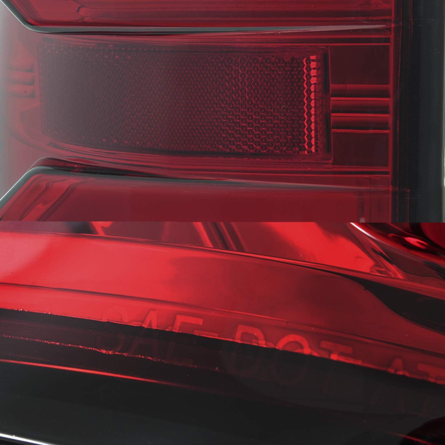 AKKON - Red Tail Lights for 2007-2013 Toyota Tundra Pickup Truck Tube Lamp Bar LED Driver + Passenger Pair 07-13