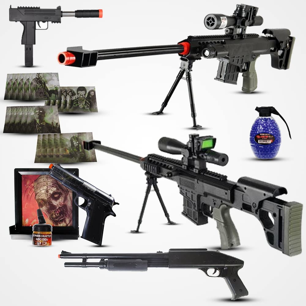 Buy UK Arms Airsoft s Package Bundle 8pc Kit Targets and BB's