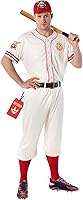 Morph Men's Vintage Baseball Player Costume - Authentic League Coach Outfit, Jersey, Pants, Socks & Cap, M-3XL Halloween