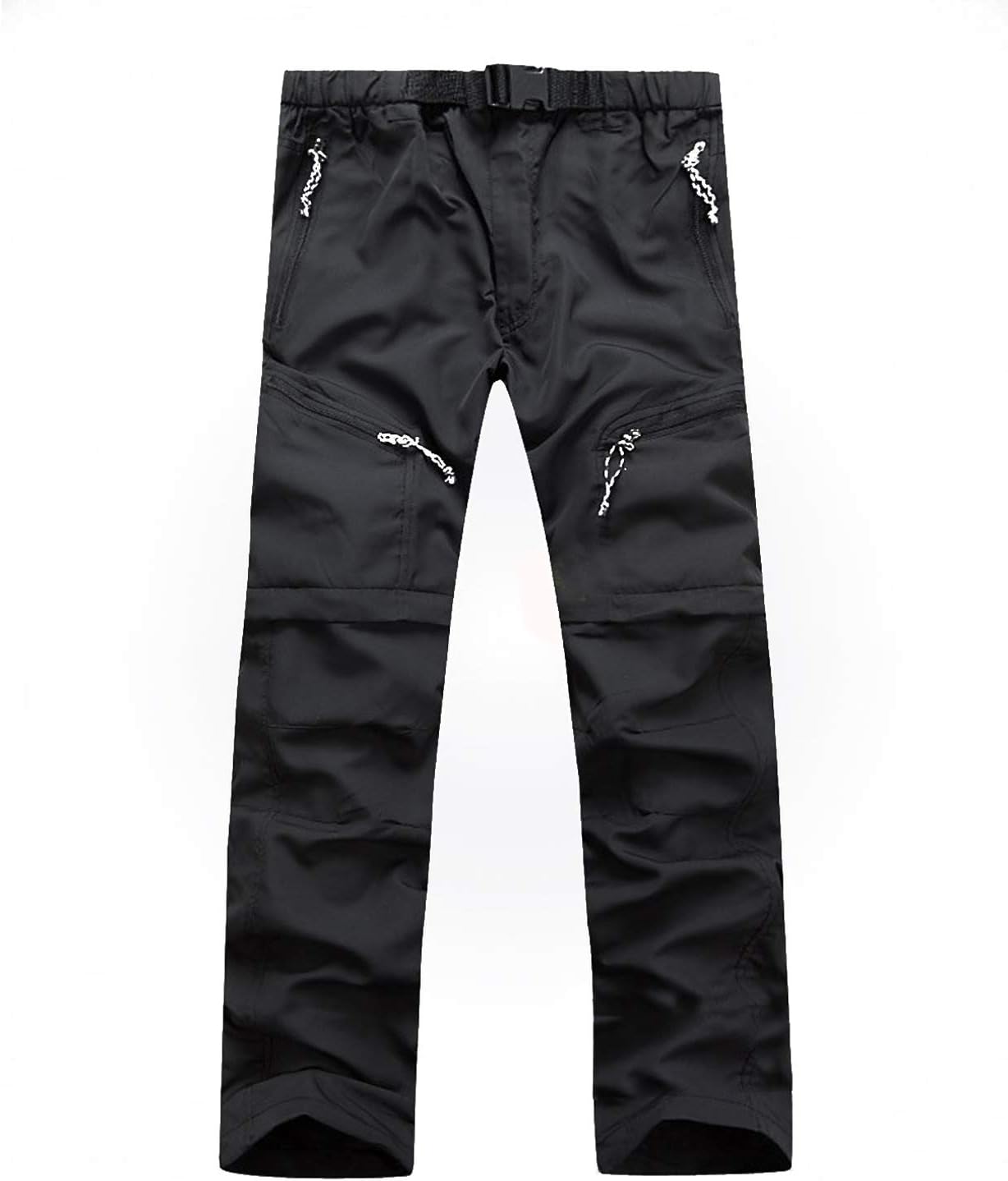 Men's Outdoor Convertible Hiking Trousers Quick Dry Lightweight Breathable Camping Running Walking Pants