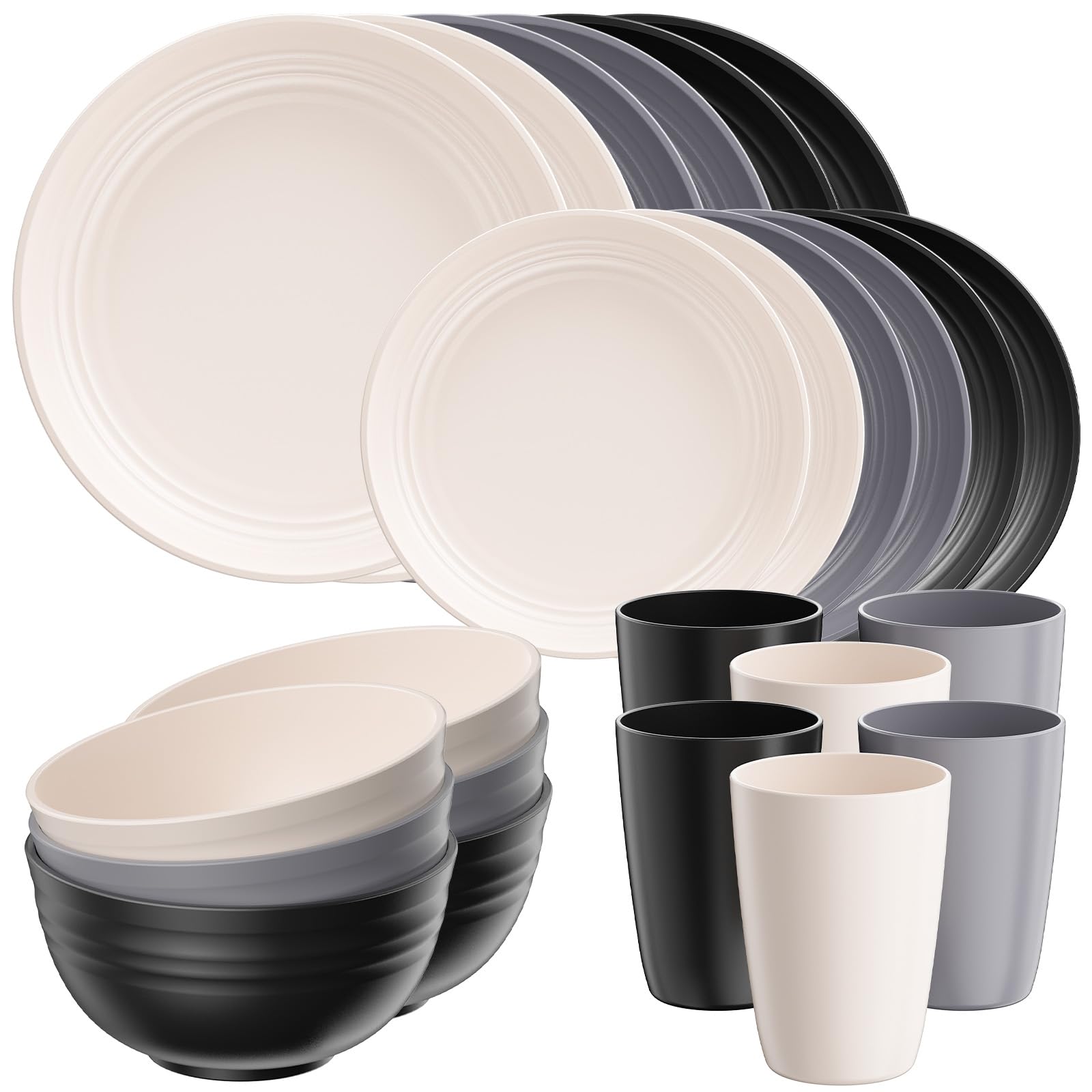 Quatish 16-Piece Blue Dinnerware Set -19