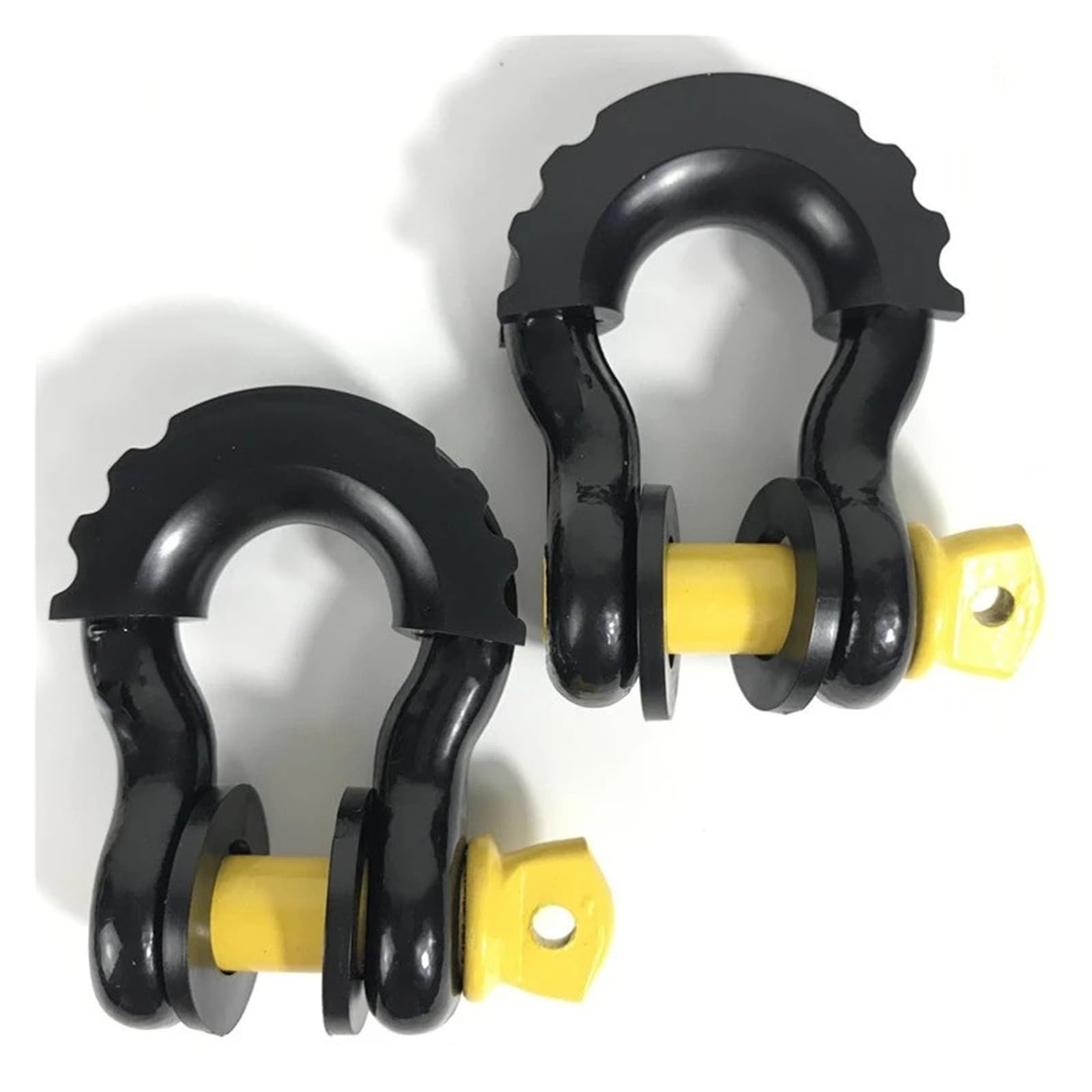 Manille de remorquage en D 5/8" (2 pièces Couvercle Noir)