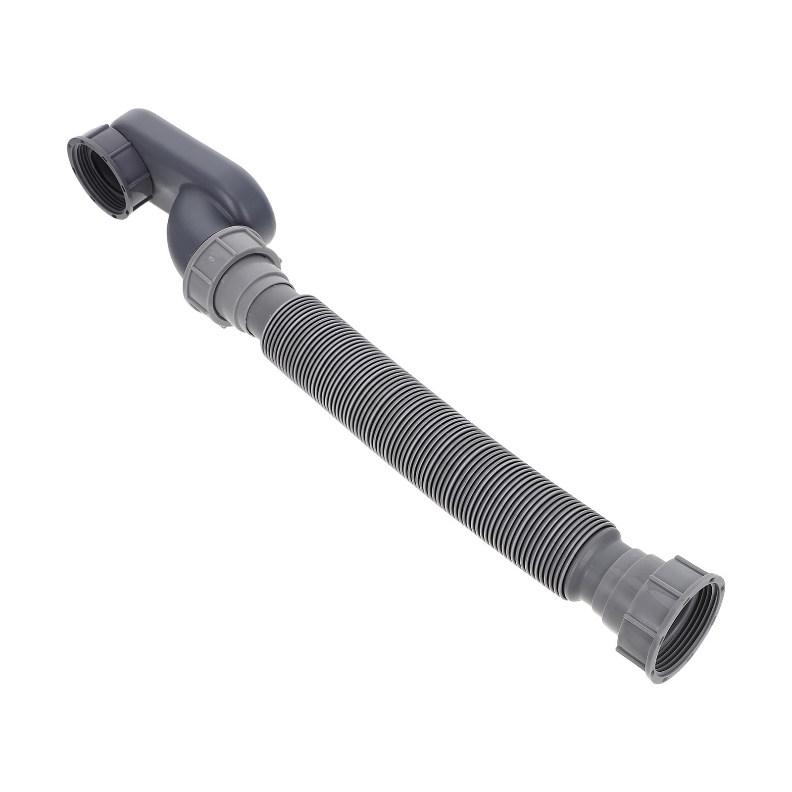 Lurrose 2 tubos de desagüe para bañera: Tubo de desagüe flexible - de drenaje antiolor - Manguera P de perfil bajo de 1 1/2 para reemplazar la manguera de vieja en bañeras y platos de ducha