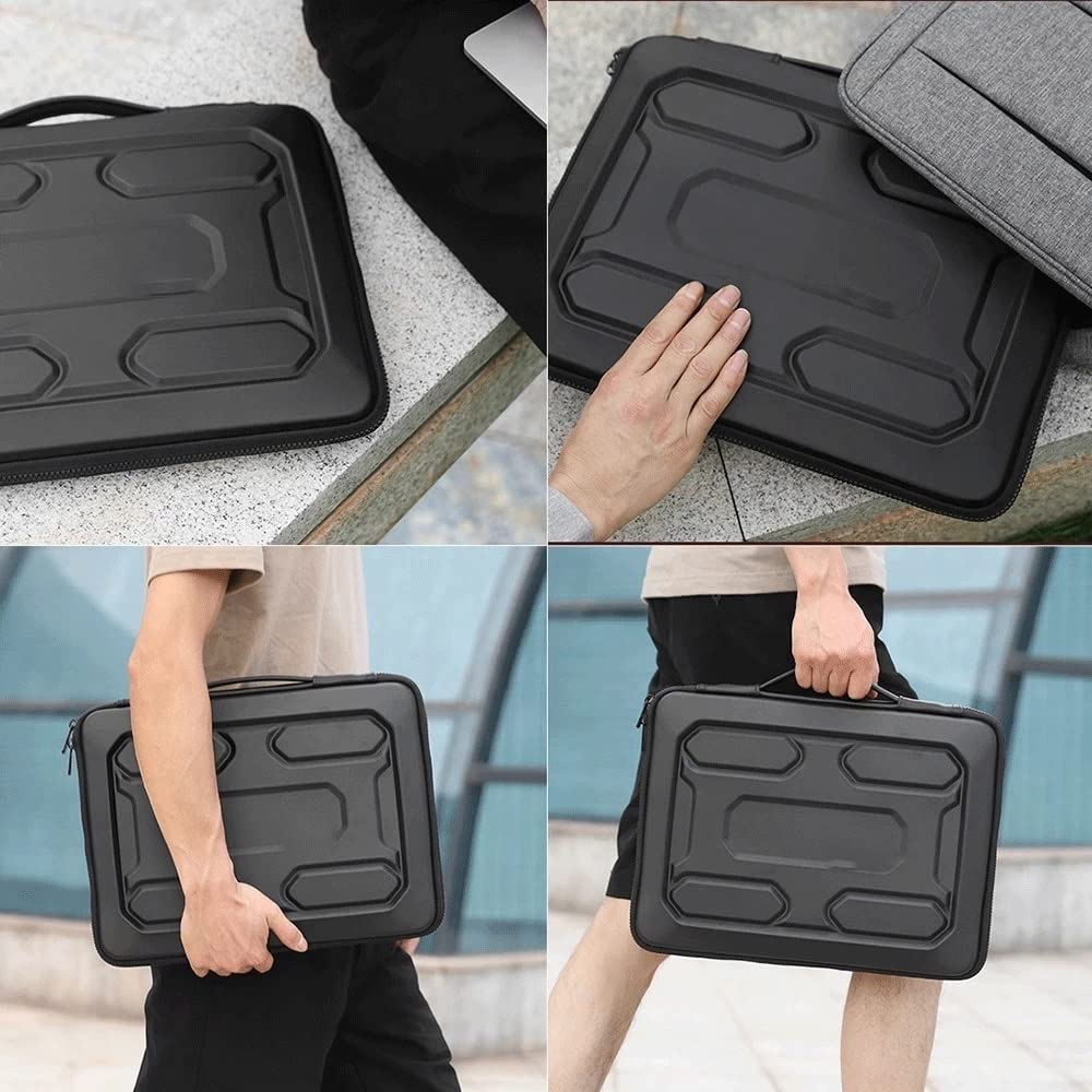 borsa per computer portatile, Borsa rigida antiurto for laptop con maniglia - Custodia protettiva for notebook da 15,6"(15.6inch)