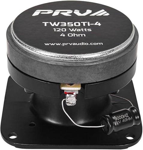 Miniatura 5 de PRV AUDIO TW350Ti-4 Tweeters Tipo Bala para Audio de Coche - 240 Vatios, Tweeters de Titanio de 3x3 Pulgadas para Audio de Coche - Fácil de Montar