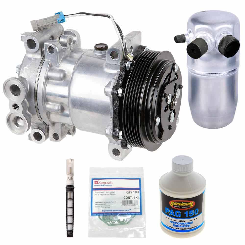 AC Compressor & A/C Repair Kit For GMC Sierra Yukon Chevy Tahoe Silverado Cheyenne C/K Pickup 1996 1997 1998 1999 2000 SuperCool Pag 150 - BuyAutoParts 60-80104RK New