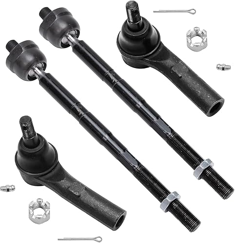 Miniatura 94 de Detroit Axle - 4 barras de acoplamiento delanteras para Hyundai Elantra Forte Koup Forte5, 4 extremos de barra de acoplamiento interiores y