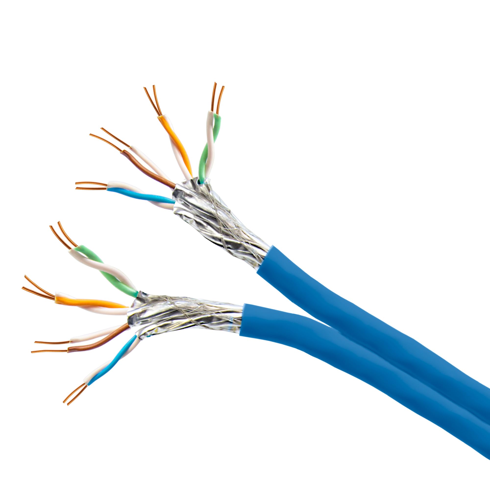 Premium X 30m CAT 8 Verlegekabel | 40Gbit 2000MHz | S/FTP PIMF AWG22 Reinkupfer | Eca LSZH FRNC Halogenfrei | Profi LAN Netzwerk Datenkabel Duplex