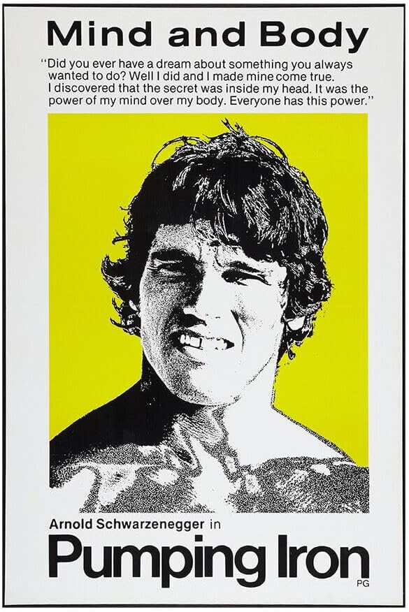 Pumping Iron - Movie Poster - Arnold Schwarzenegger - US Version-11 x 17 Inches