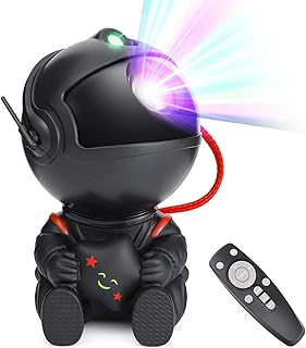 Star Projector Galaxy Light Multiple Nebula Modes, Space Astronaut Projector with Remote Control, Galaxy Projector for Bedroom, Galaxy Night Light for Kids, Ceiling, Room Decor, Party, Black