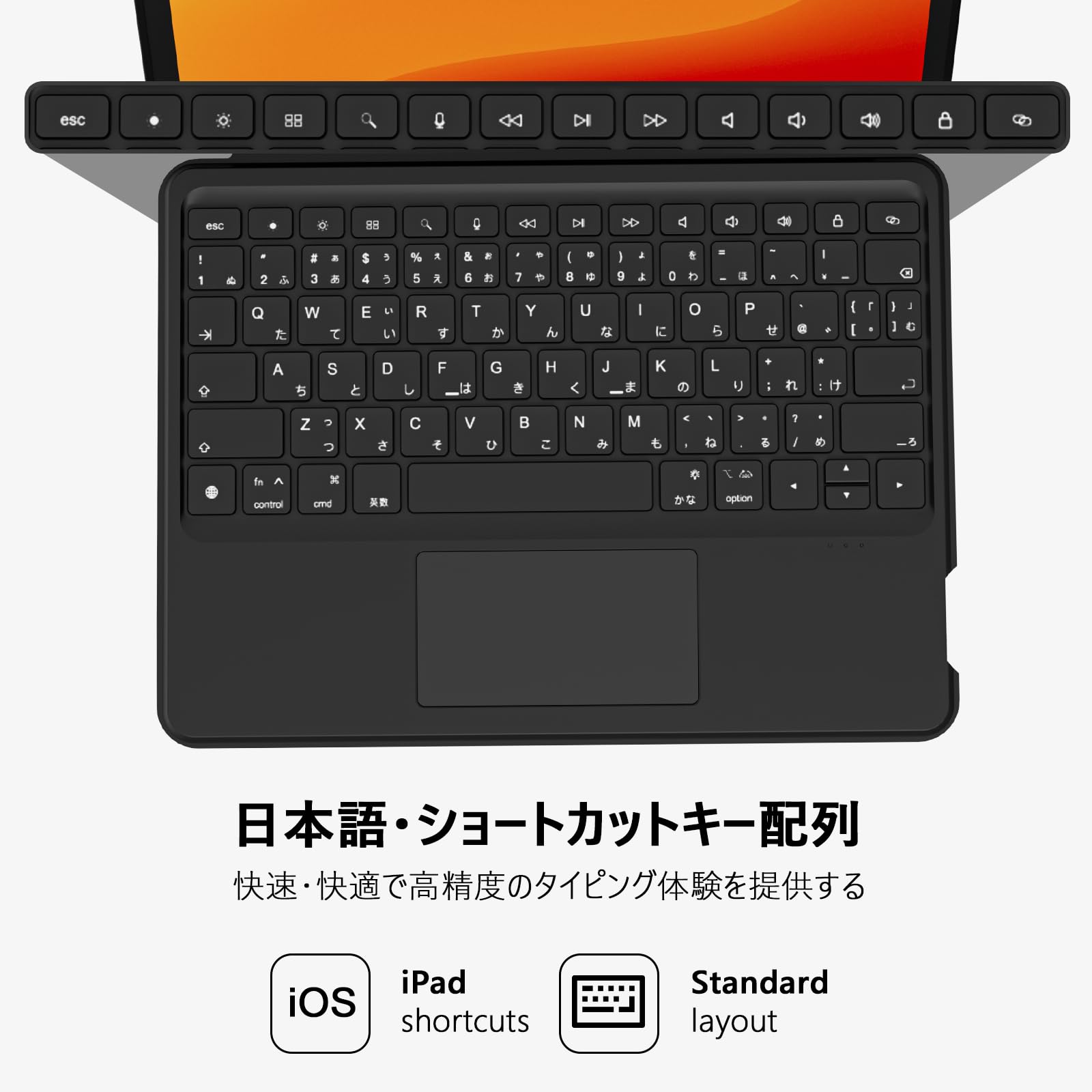 Amazon.co.jp: iPadキーボード付きケース 第7/8/9世代10.2インチ Air3
