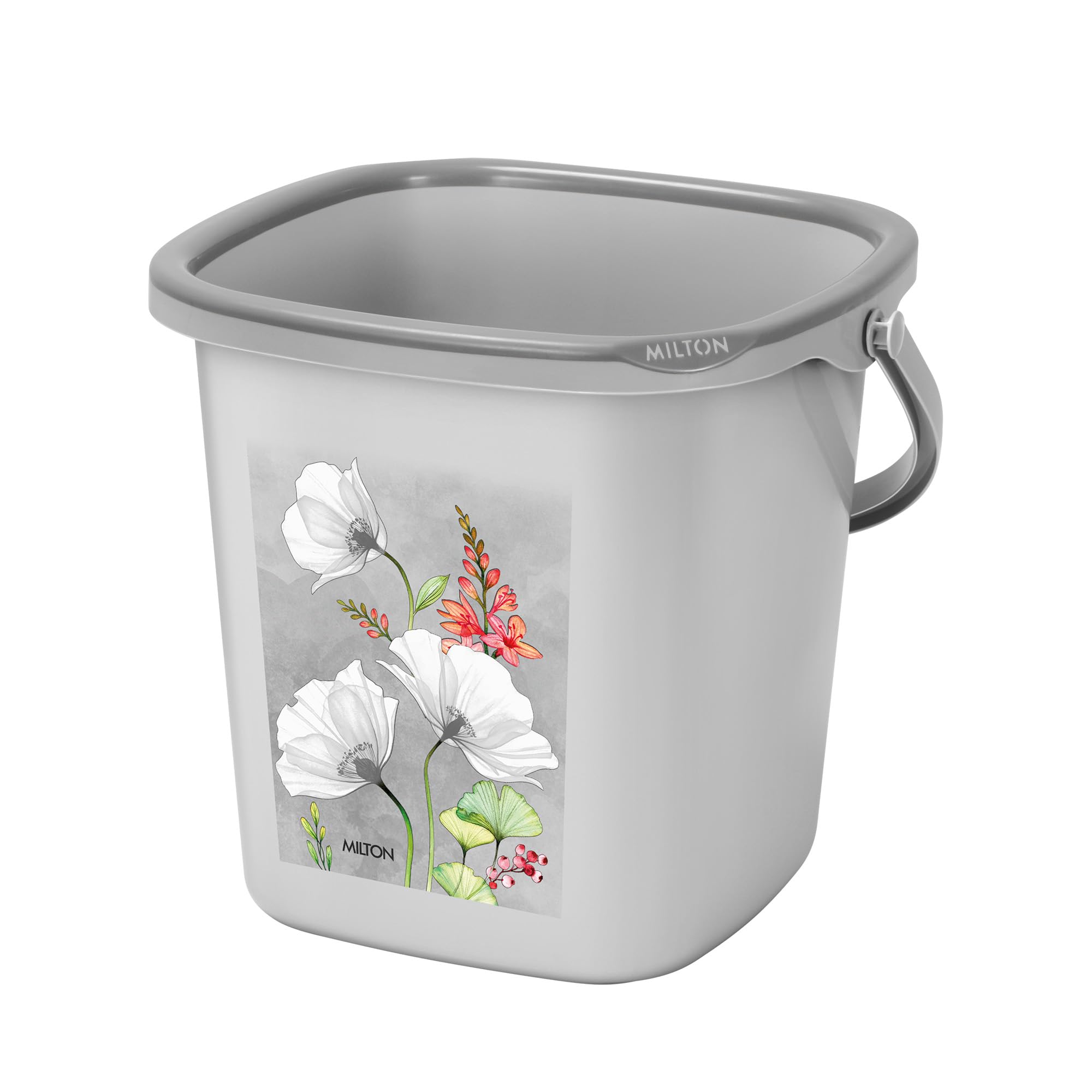 Milton Swish Square Plastic Bucket, 18 litres, Grey, Lightweight and Easy to Carry, Perfect for Bathroom, Kitchen and Wet Utility Areas (B0CJLXGBPH) Amazon Price History, Amazon Price Tracker