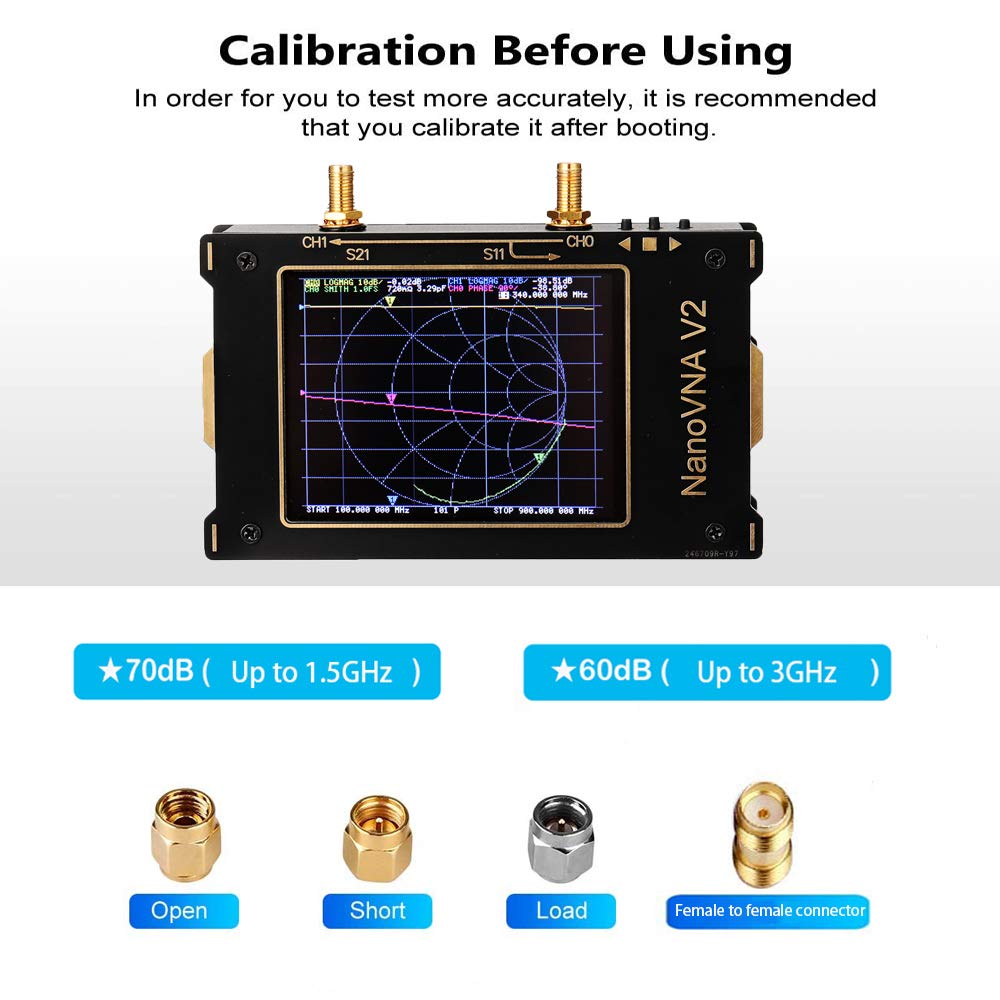 Amazon.co.jp: 3G アンテナネットワークアナライザ nano vna v2,3.2