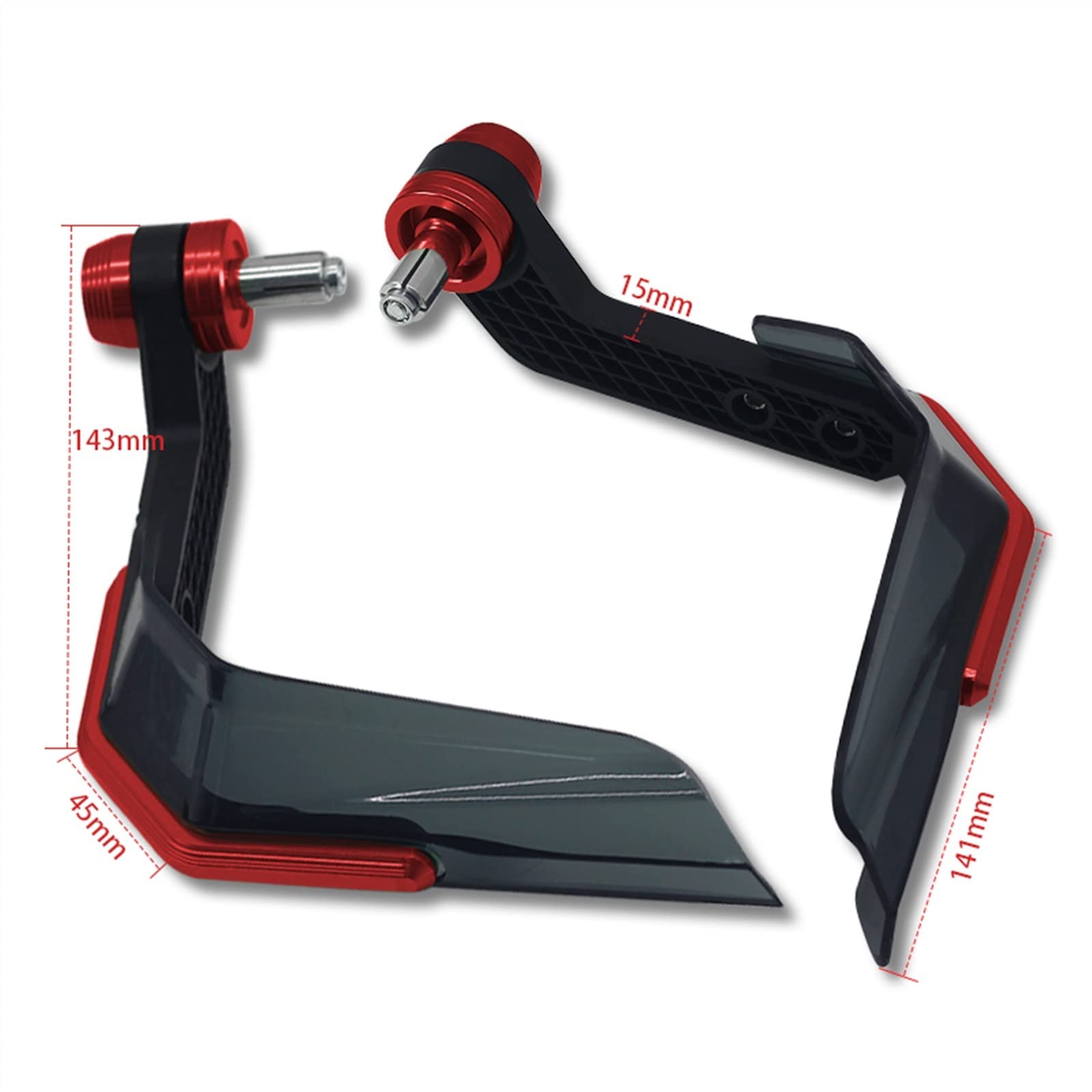 Contrapesos Manillar Moto para Hornet 900 600 CB600/F CB919 Hornet Nueva Motocicleta CNC Manillar Protector de Manos a Prueba Viento(Titanium)
