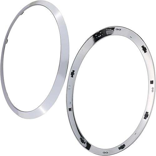 Miniatura 8 de Anillo embellecedor para faros delanteros, bisel para lado del conductor, compatible con Mini Cooper F55 F56 F57 2014-2021, reemplaza 51137449209