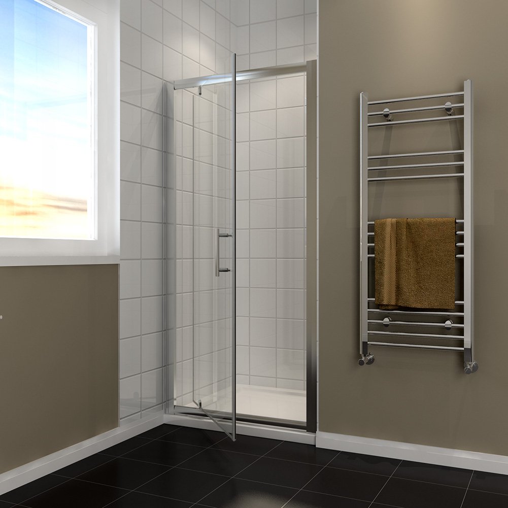 Buy 900mm Pivot Door Hinge Shower Enclosure Glass Screen + 900 x 900 mm