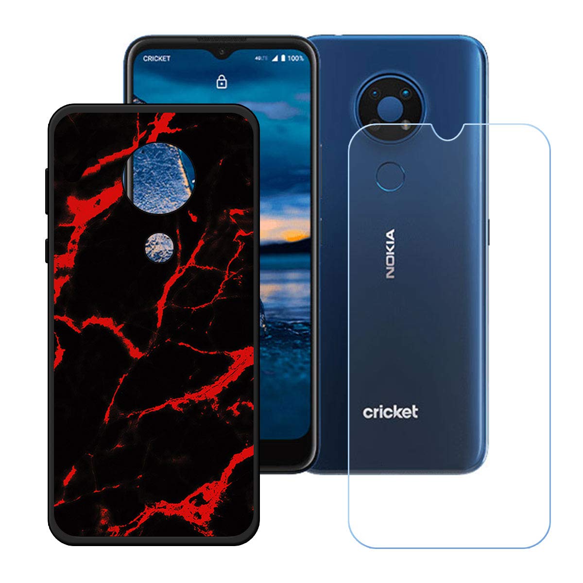 Yzkjsz Case For Nokia C5 Endi Cover Screen Protector Tempered