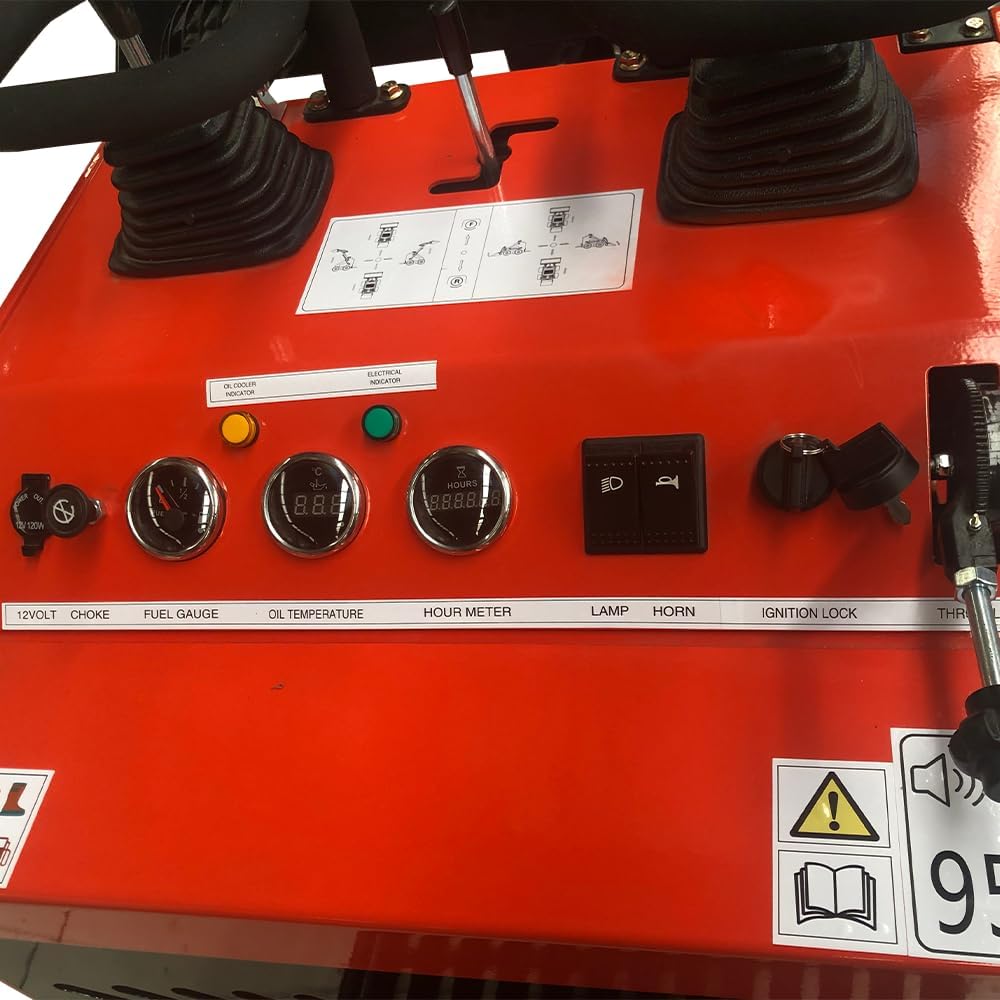Control panel of the mini skid steer loader