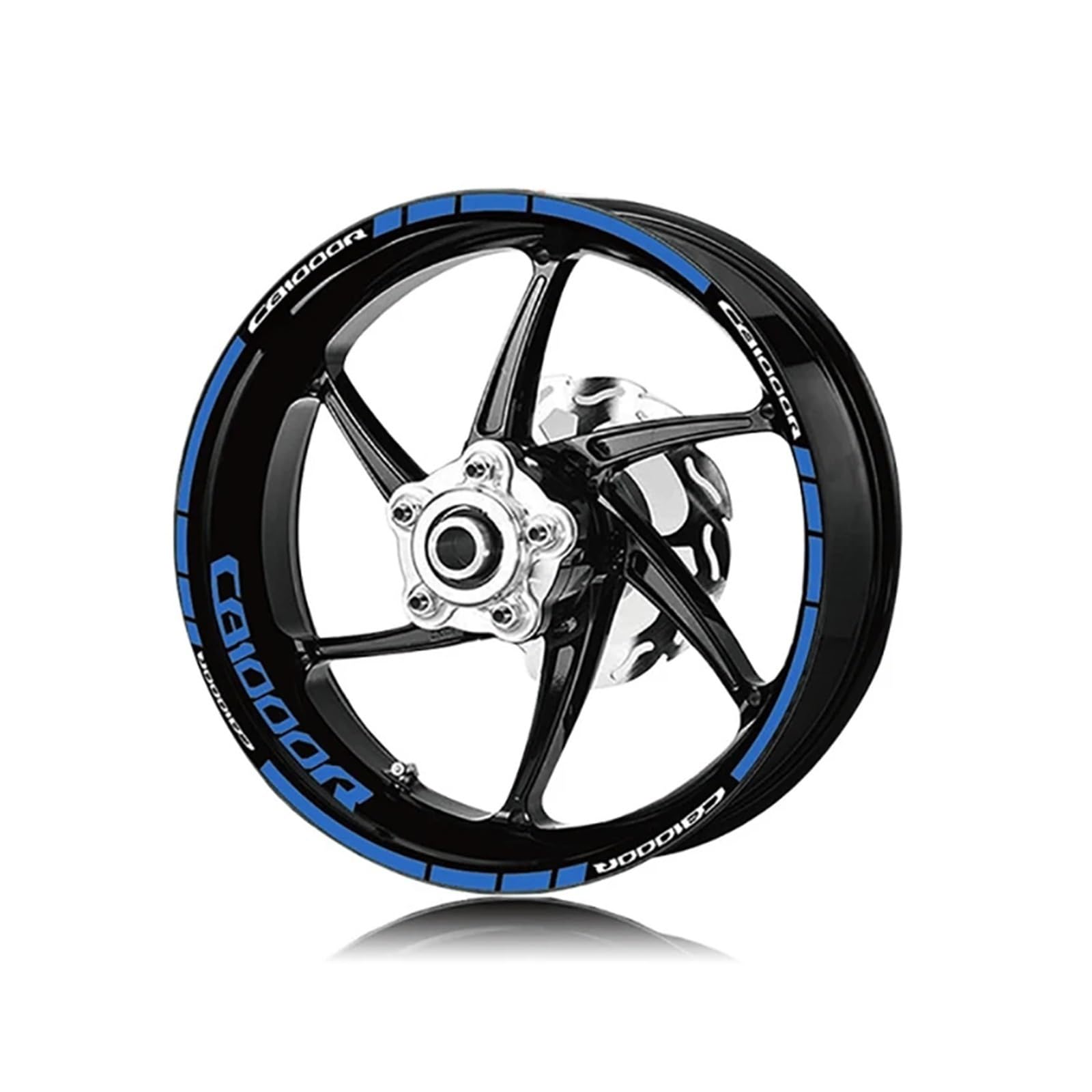 Motorrad Rad Aufkleber Aufkleber Streifen Reflektierende Reifen Aufkleber Kit Für CB1000R CB1000 R Cb1000r(Reflective Blue)
