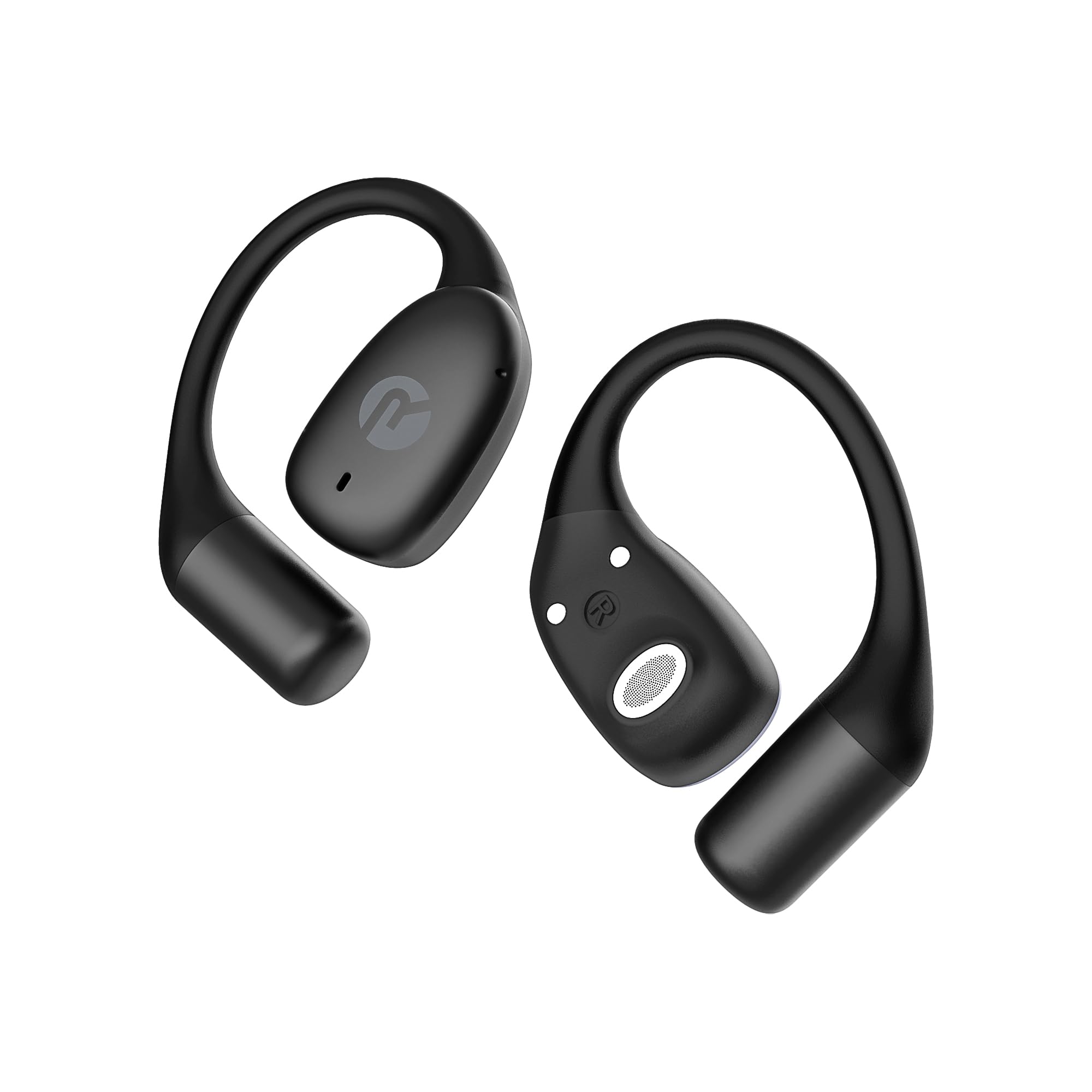 Raycon Essential Open Earbuds – True Wireless Open Ear Bluetooth 6.0 Headphones, Ultra-Lightweight, Comfort Hook Design, IPX5 Water Resistant, 36 Hours of Battery Life (Black)