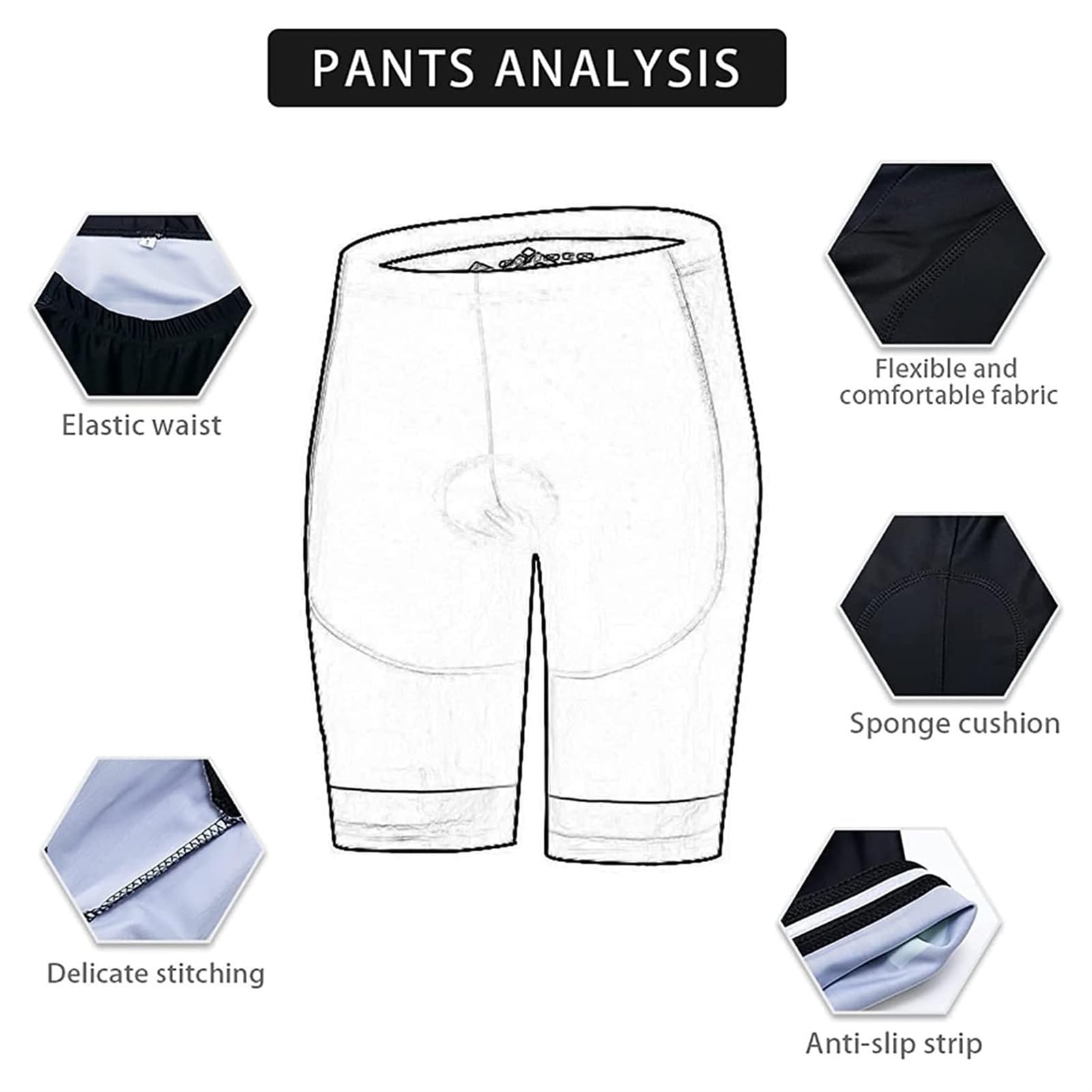 FFFF & OLFEH Herren Fahrradbekleidung Set Kurzarm Herrentrikot Radhose Radtrikots, 3 Gesäßtaschen, feuchtigkeitsableitend, kurzärmelig, schnell trocknend, 6-teiliges Set