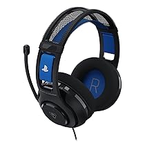 Turtle Beach Atlas 200 Cuffie Nero da gioco cablate con licenza ufficiale per PlayStation – driver Nanoclear da 50 mm, microfono flip-to-mute, cuscinetti in memory foam, archetto mobile
