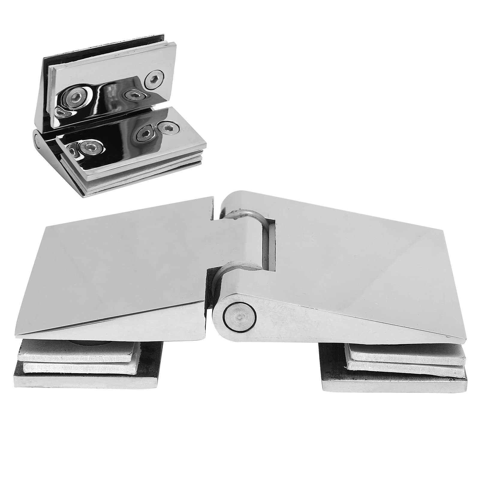 Vrfvsdasaas One Color Glass Door Hinge, Gate Hinges, Cabinet Durable For Furniture For Bathroom For Door For Shower Room