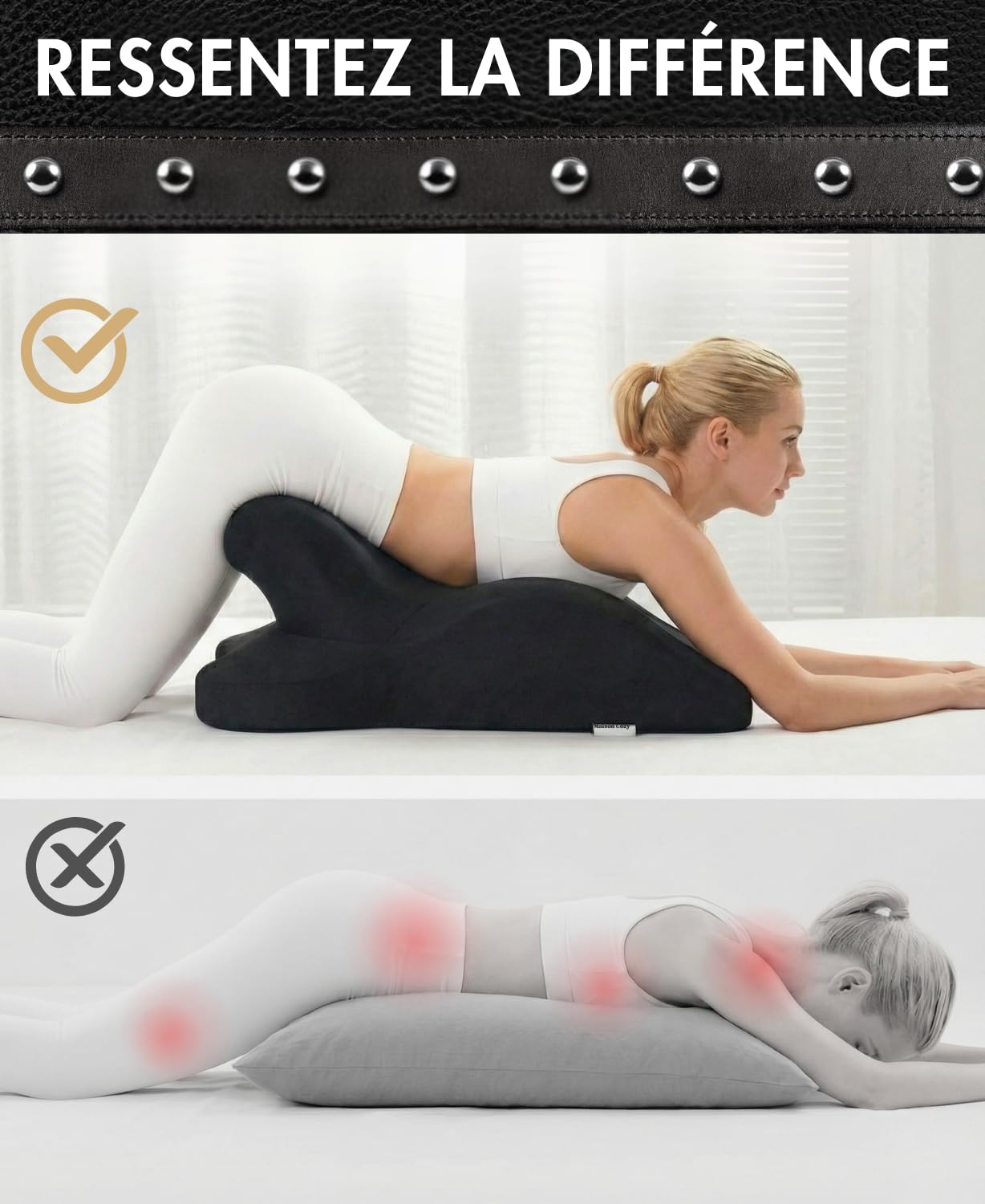Coussin Sexuel Ergonomique pour Couple Adulte – Oreiller Érotique Intime à Mémoire de Forme, Inclinaison 27° pour Positions Sexuelles, Point G & Plaisir Profond – Kamasutra, Housse Lavable Amovible