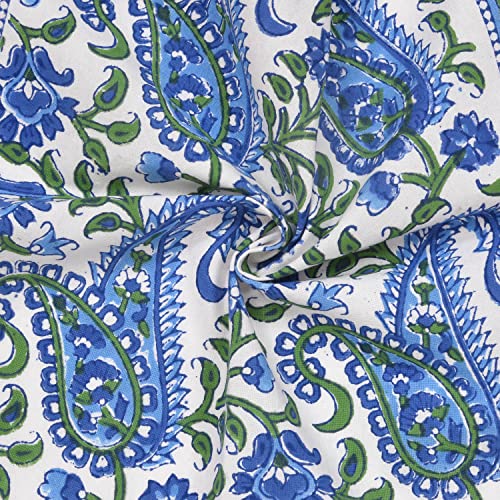 Image of BLOCKS OF INDIA Hand Block Print Cotton Table Napkin (Color 2)