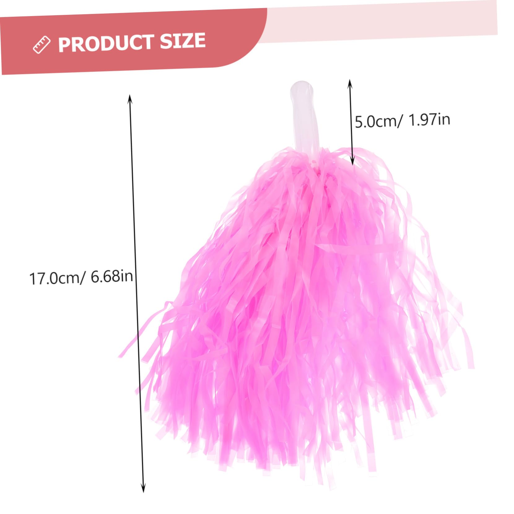 Toddmomy Cheerleading Supplies 12pcs Reusable Pom Poms Hand Flowers for Games Parties