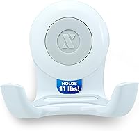 SlipX Solutions On The Dot Suction Cup Hook: 11lb Razor Holder, Phone Cradle & Towel Hook for Shower & Mirror - No Drill, Waterproof