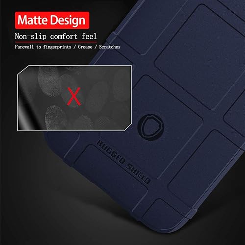Miniatura 7 de Para iPhone 11 Caso, (Rugged Shield Series) TPU Funda Protectora Táctica Gruesa De Armadura Sólida Para iPhone 11 (6.1 Pulgadas) - Azul Marino